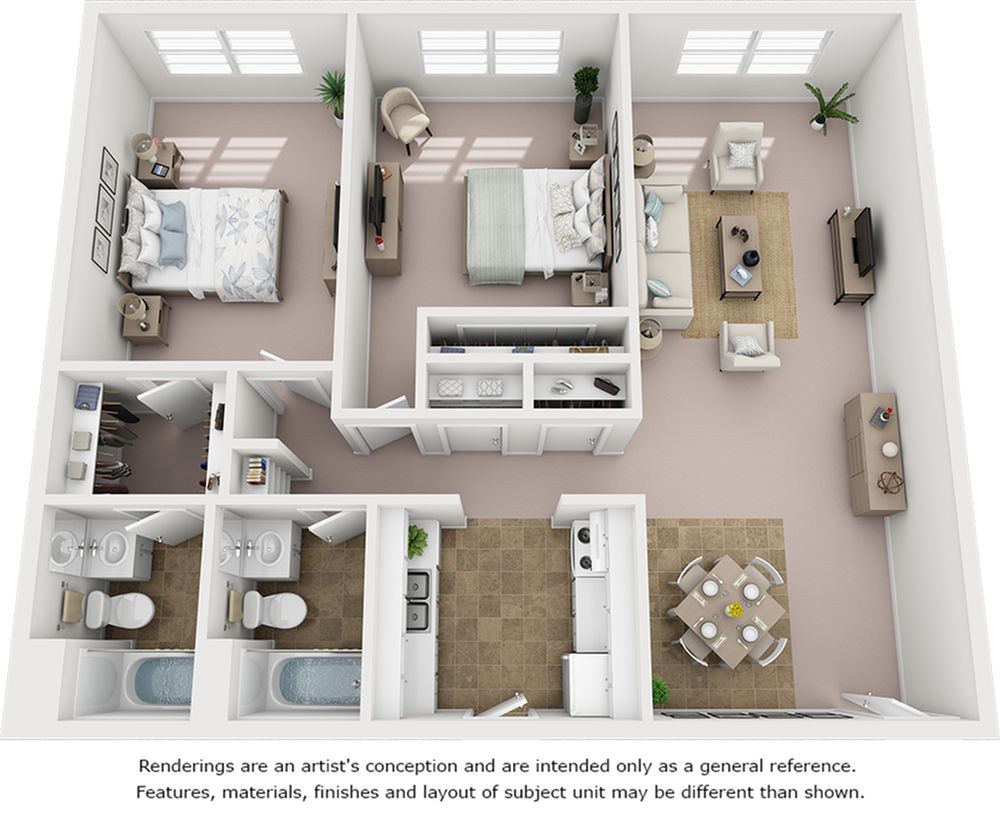 Floor plan rendering
