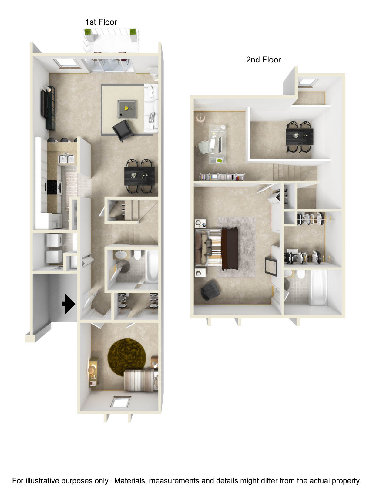 Floor plan rendering