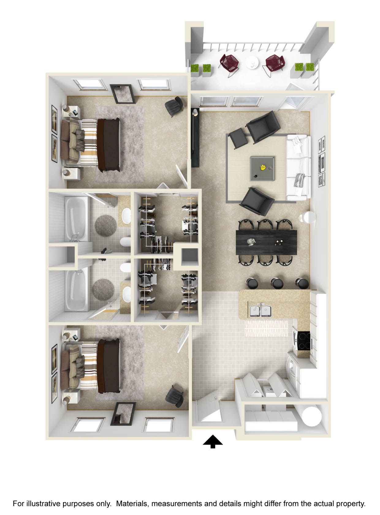 Floor plan rendering