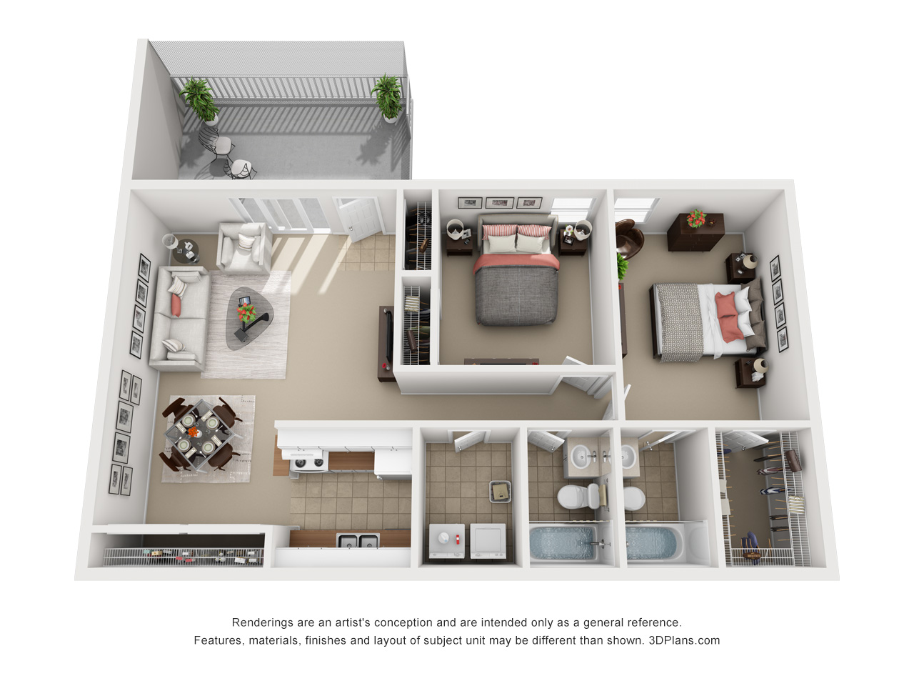 Floor plan rendering